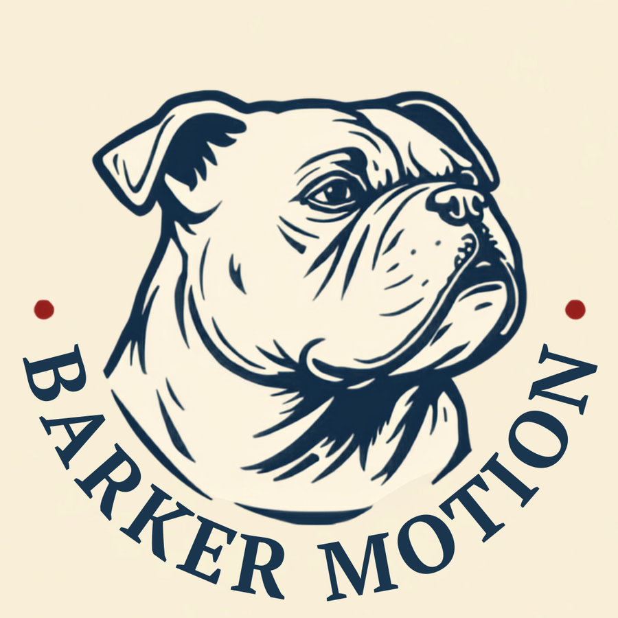 The Barker Motion 1902 heritage roundel